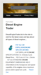 Mobile Screenshot of dieselenginetrader.biz