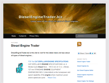 Tablet Screenshot of dieselenginetrader.biz